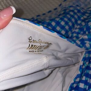 Lilly Pulitzer Blue and White Patterned Skirt